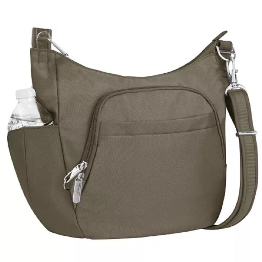 Travelon Anti-theft Classic Crossbody Bucket Bag Nutmeg  Crossbody‎, travel bag - Picture 3 of 15
